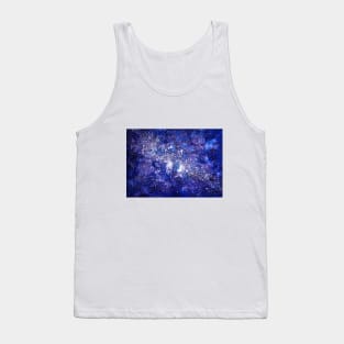 Acrylic Galaxy | Acrylic Space | Purple + Blue Galaxy Space Tank Top